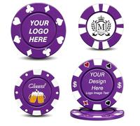 Skartam Jetons de poker personnalisés avec logo - Jetons de poker personnalisés - Impression double face en couleur - Jetons personnalisés pour bar, fête, cartes de visite, promotions, 10 à 500 pièces