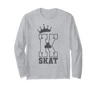 Skat King Clubs Ace Crown Jeu de Cartes Manche Longue