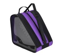 Skate Carrier Bag, Triangular Gear Storage Pack, Adjustable Strap 45cm Sports Case, Oxford Fabric Multi Pocket Organizer, Roller Figure Skate Transport Backpack, Training Practice Use for Kids Adults