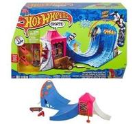 Hot Wheels Coffret Skate Skatepark Pack Attractions, 1 Fingerboard Tony Hawk et 1 Paire de Chaussures de Skate pour Doigts, Exclusif, Jouet Enfant, Dès 3 Ans, HGT95