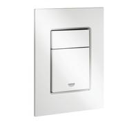 GROHE Skate Cosmopolitan S - Plaque de commande pour WC avec double chasse et marche/arrêt blanc / blanc