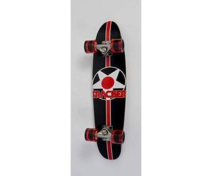 Skate Cruiser Cruizeline avec Clear Rouge Star Roue, 7.5" x 27.5"