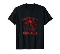 Skate Or Die Chicago City Pride Skateboard T-Shirt