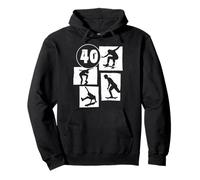 Skateboard 40ème Anniversaire Skateboard Skater 40 Ans Sweat à Capuche