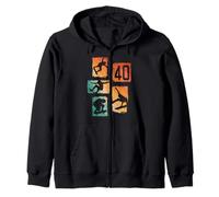 Skateboard 40ème Anniversaire Skateboard Skater 40 Ans Sweat à Capuche