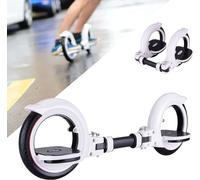 Skateboard à double roue pour débutants - Design sans planche avec roues en polyuréthane pour s'amuser en plein air, convient aux enfants et aux adultes