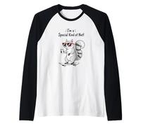 Skateboard Amusant en Forme d'écureuil Im A Special Kind of Nut Manche Raglan