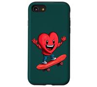 Skateboard avec cœurs Coque pour iPhone SE (2020) / 7/8