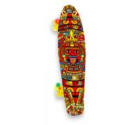 Skateboard Avec Roues Led - Orange
