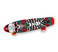 Skateboard avec Roues LED - Tête de Mort
