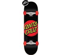 Santa Cruz Classique Point Enfants Skateboard Super Micro 7,25 '' x 27'' Noir /