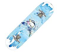 Skateboard Complet, Planche à Double Kick en érable Canadien 8 Couches, for débutants, Adultes, Enfants et Adolescents(19)