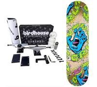 Skateboard complet Santa Cruz à assembler avec kit professionnel birdhouse - haute performance (screaming hand slime, 8.25)
