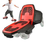 Skateboard divisé : Plateforme avec Roues Portable, plaques de Patin sans dérive, Roues en polyuréthane à élevé, Structure d'équilibre Flexible | Adolescent Adulte Débutant Rue al al