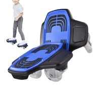 Skateboard divisé : plateforme de patinage portable pour débutants, plaques de patinage antidérapantes sans dérive, roues en PU à haut | Trottinette à roulettes pour adolescents, adultes et