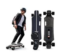 Skateboard électrique Adulte Tout Terrain avec Double Moteur, télécommande LCD, Plateau en érable 83x21cm, Roues PU Larges, Longboard Portable pour Loisirs, Campus et balades urbaines 15km