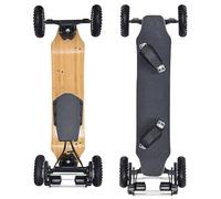 Skateboard électrique tout-terrain, vitesse maximale 40 km/h, 2 moteurs 1650 W, escalade 30°, batterie 10000 mAh, télécommande