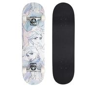 Skateboard en Bois pour Adolescents, 79 cm, Planche antidérapante, Grande, jusqu'à 100 kg (Disney Frozen)