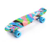 Skateboard Enfant MULTIKOLOR - Panneau Rétro - antidérapant - Couleurs