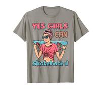 Skateboard Girls Skater Oui, Les Filles Peuvent Faire du Skateboard T-Shirt