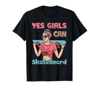 Skateboard Girls Skater Oui, Les Filles Peuvent Faire du Skateboard T-Shirt