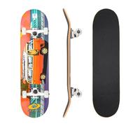 Skateboard Osprey Volkswagen complet débutants double kick trick, 31 x 8”, deck érable