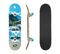 Skateboard Osprey Volkswagen complet débutants double kick trick, 31 x 8”, deck érable