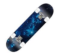 Skateboard, Planche à roulettes Double Kick 31 x 8 Pouces for débutants, Planche en érable, for Figures, for Adultes, Enfants et Adolescents