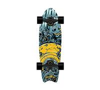 Skateboard pour Enfants, Skateboard 28x8 Pouces, adapté aux débutants, Adultes, Adolescents, Plateau en érable à 8 étages avec roulements Billes ABEC-7(Hide)