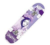 Skateboard, Skateboards complets 31 x 8 Pouces for Enfants, Adolescents, débutants et Adultes, Double Kick Deck concave Cruiser Trick Skateboard(5)