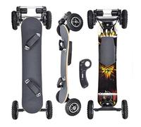 Skateboard Tout Terrain, Kitesurf, mountainboard Cross-Country, Longboard de Descente à Grandes Roues, Longboard Tout Terrain avec Fixations pour Le Cruising et la Descente Right.