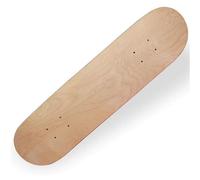 Skateboard vierge en érable 8 couches de 20,3 cm - Planche de skate double concave en érable naturel | Skateboards pour tricks Street Park Rampe Cruising Freestyle Skating Transport Fun Sport Youth