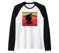 Skateboard Vintage Skater Street Urban Skateboard Manche Raglan