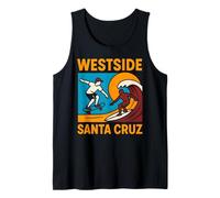 Skateboard Westside Santa Cruz Vintage Mens Coastal Livin Débardeur