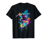 Skateboarder Dynamique en Action en Plein air T-Shirt