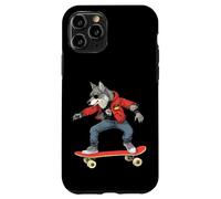 Skateboarder/Skater Wolf Wolves Coque pour iPhone 11 Pro