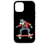 Skateboarder/Skater Wolf Wolves Coque pour iPhone 12/12 Pro