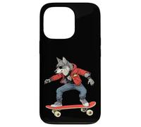 Skateboarder/Skater Wolf Wolves Coque pour iPhone 13 Pro