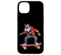 Skateboarder/Skater Wolf Wolves Coque pour iPhone 14 Plus
