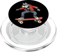 Skateboarder/Skater Wolf Wolves PopSockets PopGrip pour MagSafe
