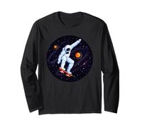 Skateboarding Astronaute Outer Space Manche Longue