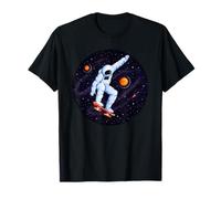 Skateboarding Astronaute Outer Space T-Shirt