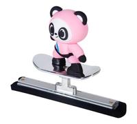Skateboarding Bear Car Décor - Décoration d'ours de skateboard pour voiture - Décoration de tableau de bord - Décoration de console centrale, accessoires de tableau de bord de voiture pour les