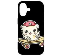 Skateboarding Cat Cartoon Style Hobby Coque pour iPhone 17