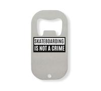 Skateboarding is Not A Crime Décapsuleur en acier inoxydable Argenté
