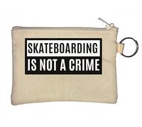 Skateboarding is Not A Crime Porte-monnaie Beige