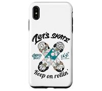 Skateboarding with Graffiti Style, Skateboard Graphic Design Coque pour iPhone XS Max