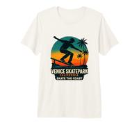 Skatepark de Venise California Skate The Coast STC01 T-Shirt Haut de Gamme