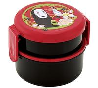 Le Voyage De Chihiro - Bento Rond Deux Parties No Face Rouge Foncé