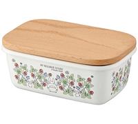Skater ENBT5_592553 Enameled Butter Case, Wooden Lid, 16.9 FL oz (500 ML), My Neighbor Totoro, 4.0 x 6.0 x 2.5 inches (103 x 153 x 64 mm)